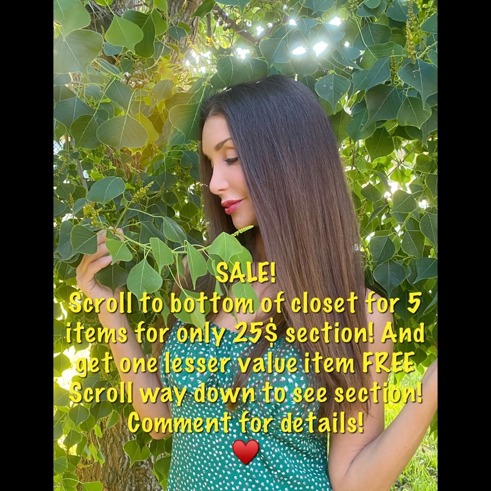 Sale down @bottom of my closet scroll for section!